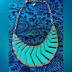 Stylish mint green and gold Amrita Singh Statement necklace